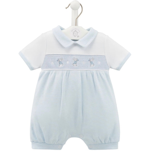 Blue Rabbit Smocked Romper