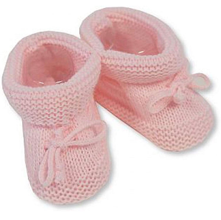 Baby Girl Booties  Newborn Knitted