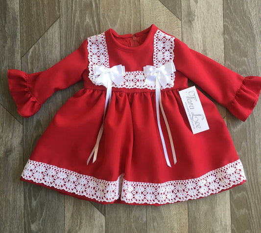 Red Long Sleeve Dress