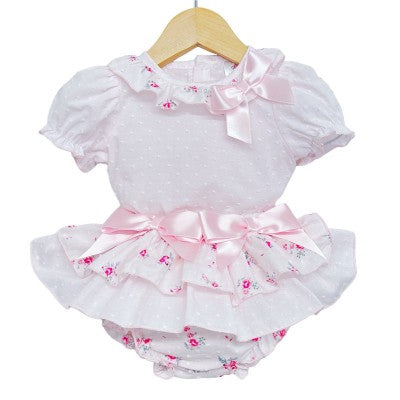 Floral Frilly Skirt with Shirt