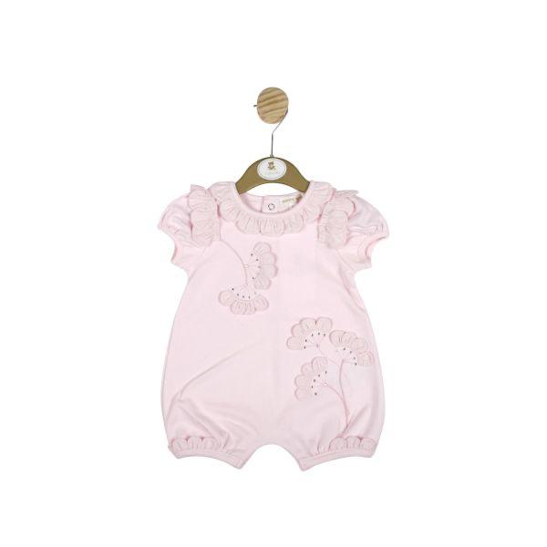Mintini Pink Diamante Flower Romper