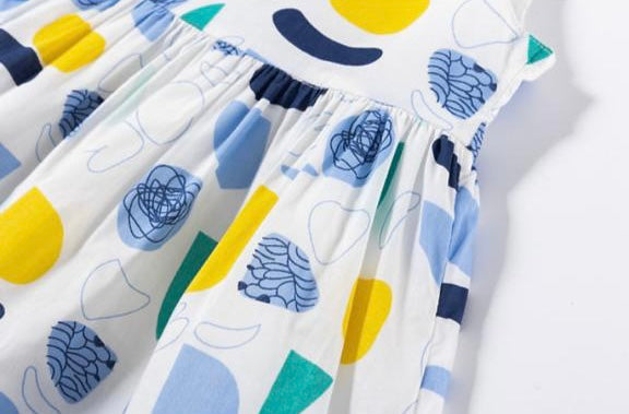 Children's Fun Print Strap Dress