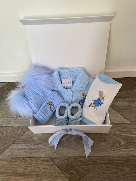 Baby boys Gift Hamper - Peter Rabbit Newborn / Baby Shower Gift