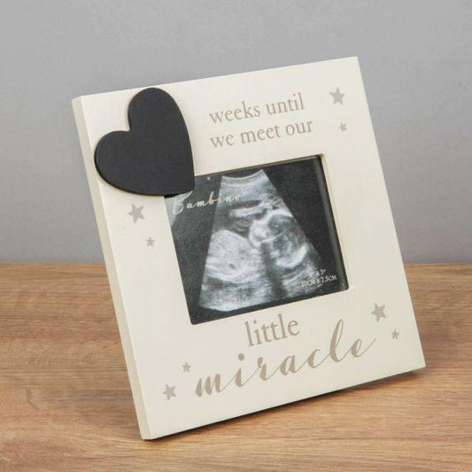 Countdown Little Miracle Baby Scan Photo Frame