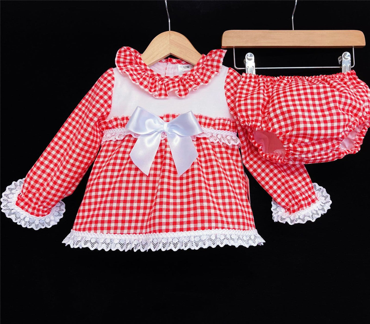Red Gingham Two Piece Set
