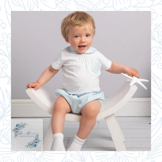 Caramelo Striped Anchor Pocket Jam-Pant Set