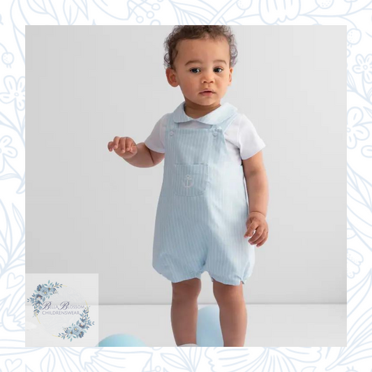 Caramelo Striped Anchor Dungaree