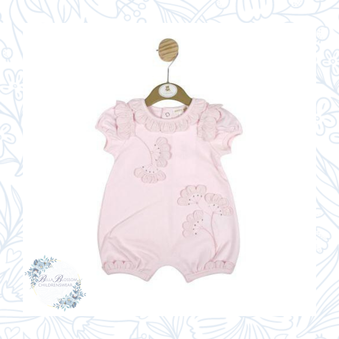 Mintini Pink Diamante Flower Romper